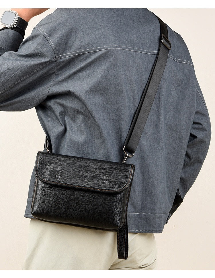 Men's Fashion Soft Leather Cool Commuter Elegant Bags