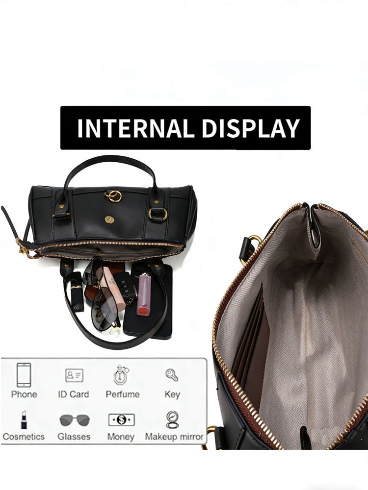 Women's Style Retro Large Capacity High-grade Underarm Trendy Bags