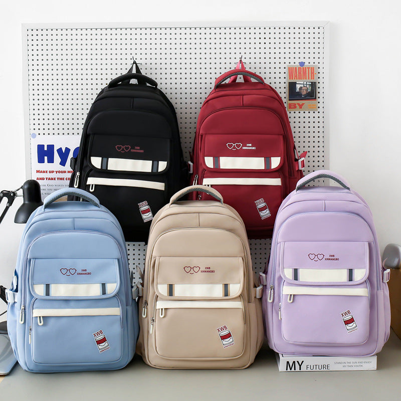 College Style Large Capacity Good-looking Lightweight Junior High Backpacks