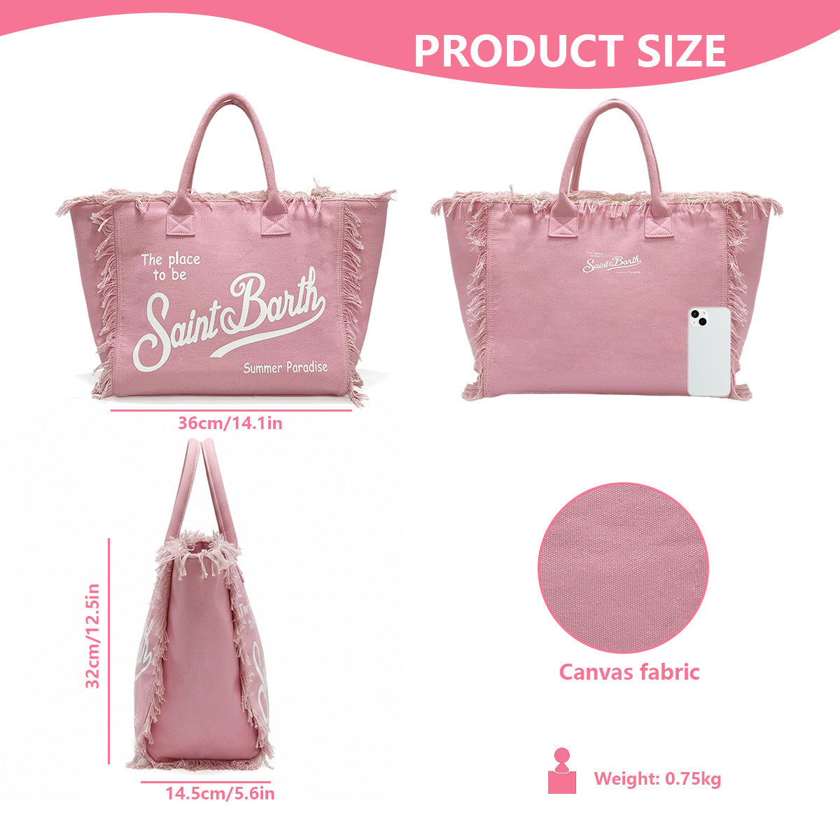 Women's Stylish Beach Large Capacity Handmade Tassel Underarm Bag