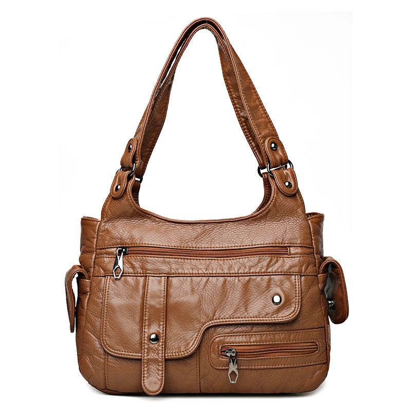 Women's Trendy Retro Street Motorcycle Punk Underarm Shoulder Bags
