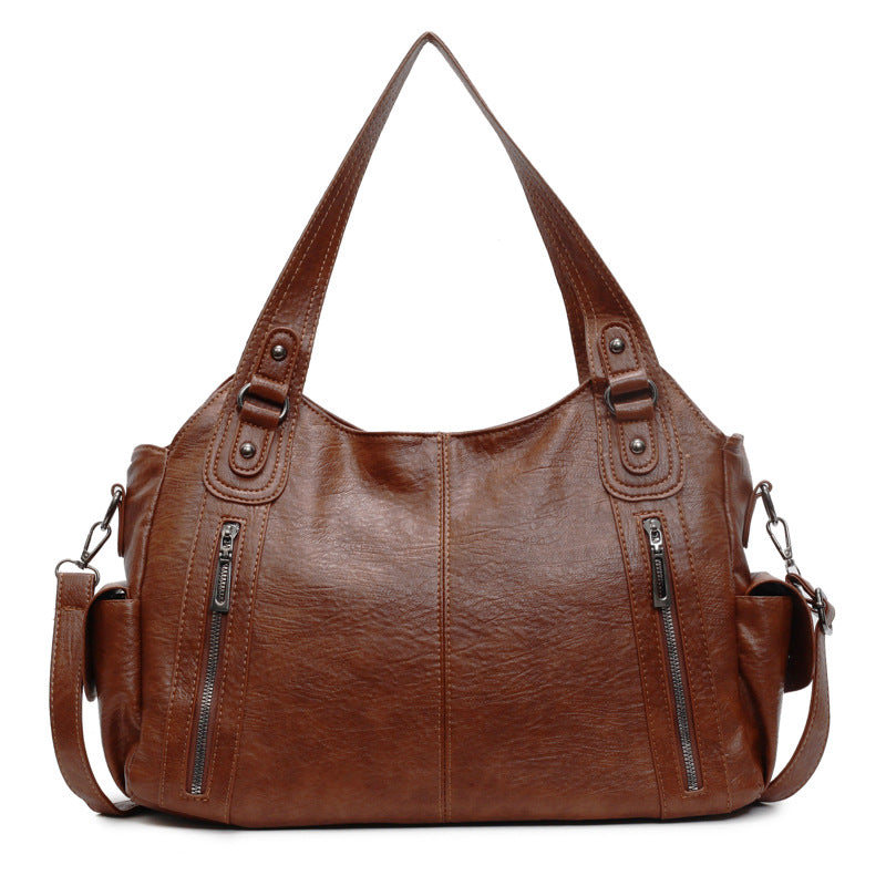 Women's Retro Versatile Fashionable Lightweight Feel Hand-carry Tote Bag