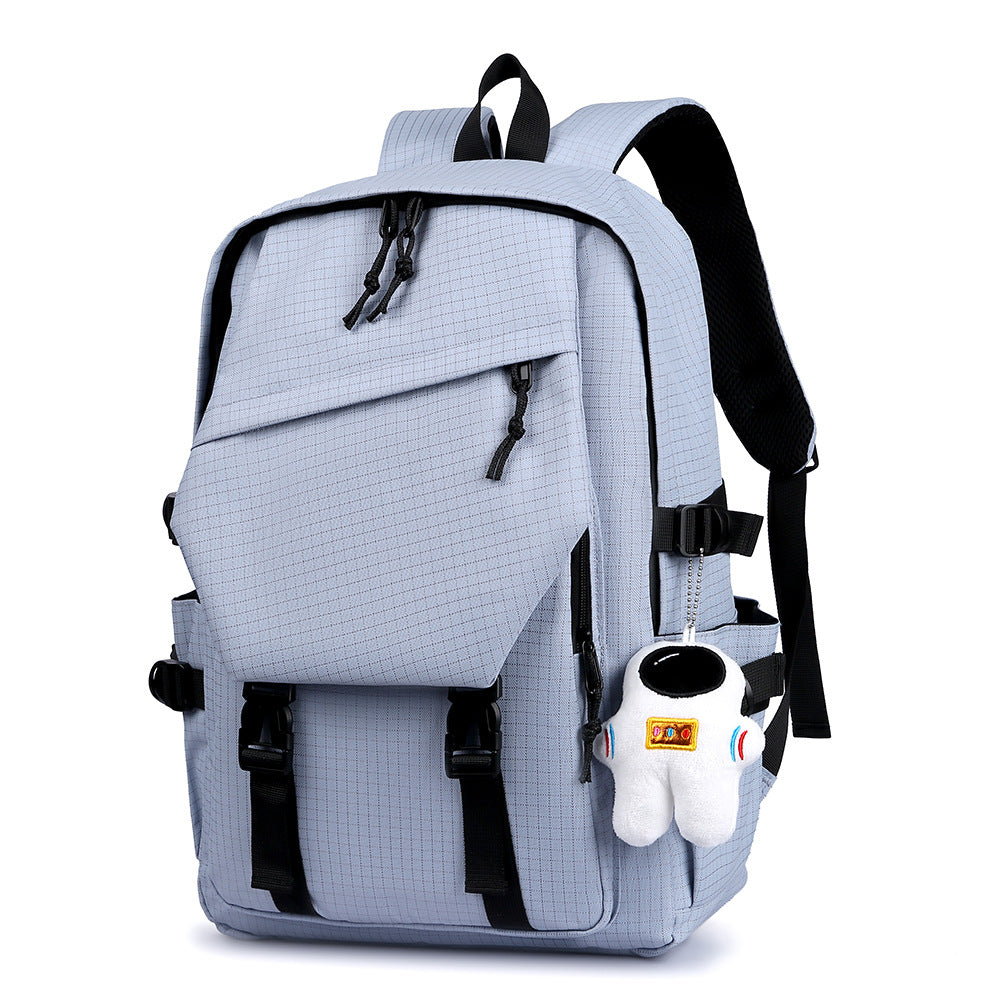 Trendy Simple Couple College Fashion Large Leisure Backpack