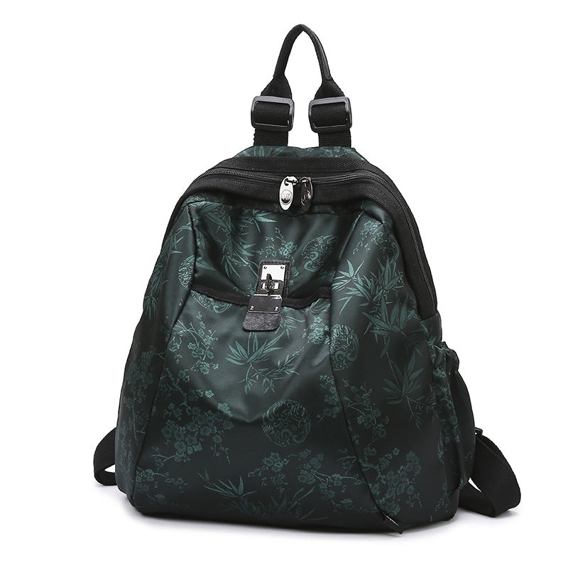 Women's Trendy Printed Commuter Oxford Cloth Large Capacity Women's Backpack