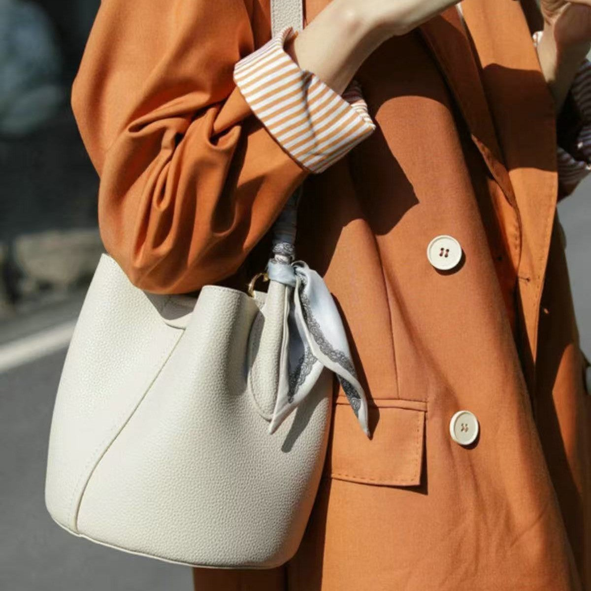 Fashion Durable Women's High-grade Mini Portable Bucket Bag