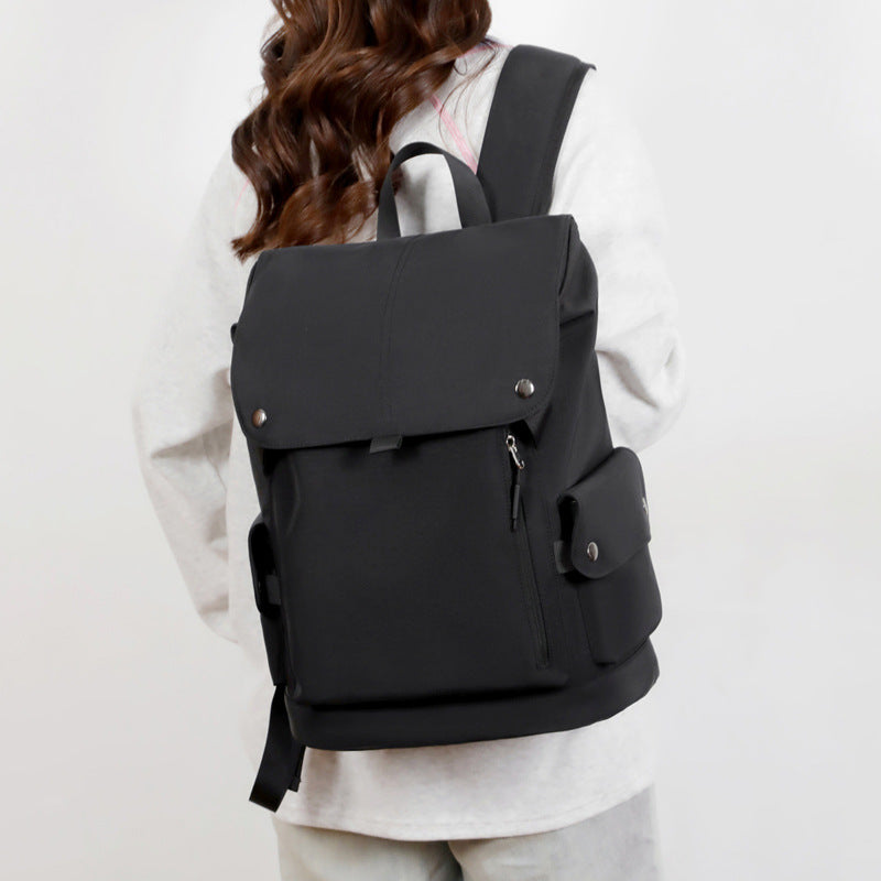 Large Capacity Fashion Commuter Flip Korean Style Business Backpack