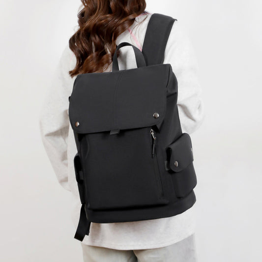 Large Capacity Fashion Commuter Flip Korean Style Business Backpack