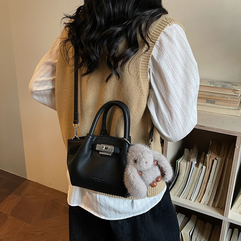 Women's Korean Portable Vegetable Basket Fashionable Lychee Bucket Bag
