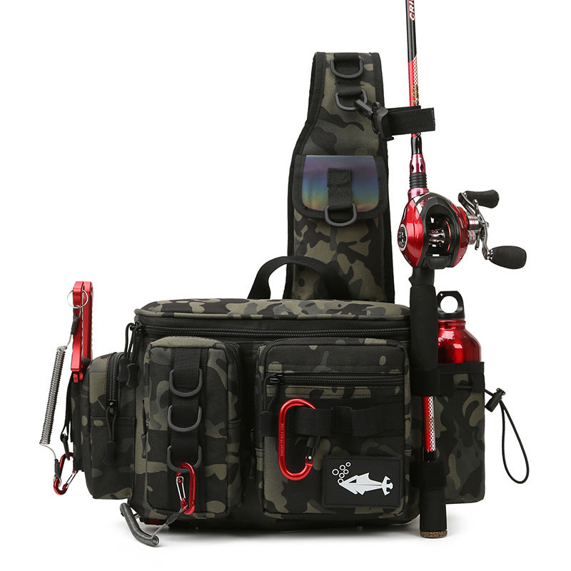 Men's Lure Multifunctional Fishing Pole Insertion Sports Backpack