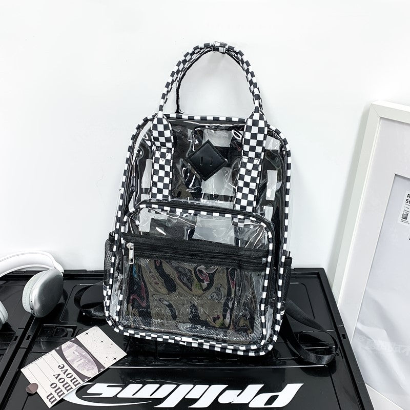 Transparent Lightweight Stadium Activity Waterproof Rucksack Large Leisure Backpack