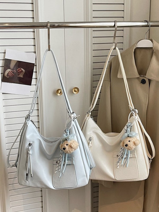 Soft Leather Large Capacity Fashion Commuter French Tote Bags