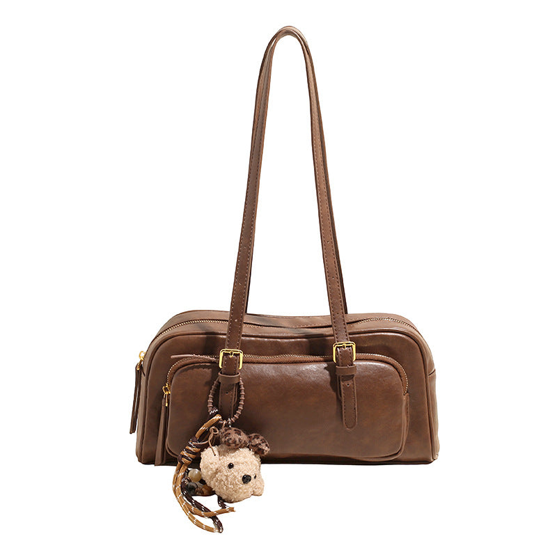 Baguette Portable Fashion Retro Minority Simple Advanced Commuter Large Capacity Underarm Bag