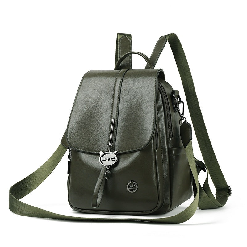 Women's Fashion Trend Simple Versatile Large Capacity Soft Backpacks