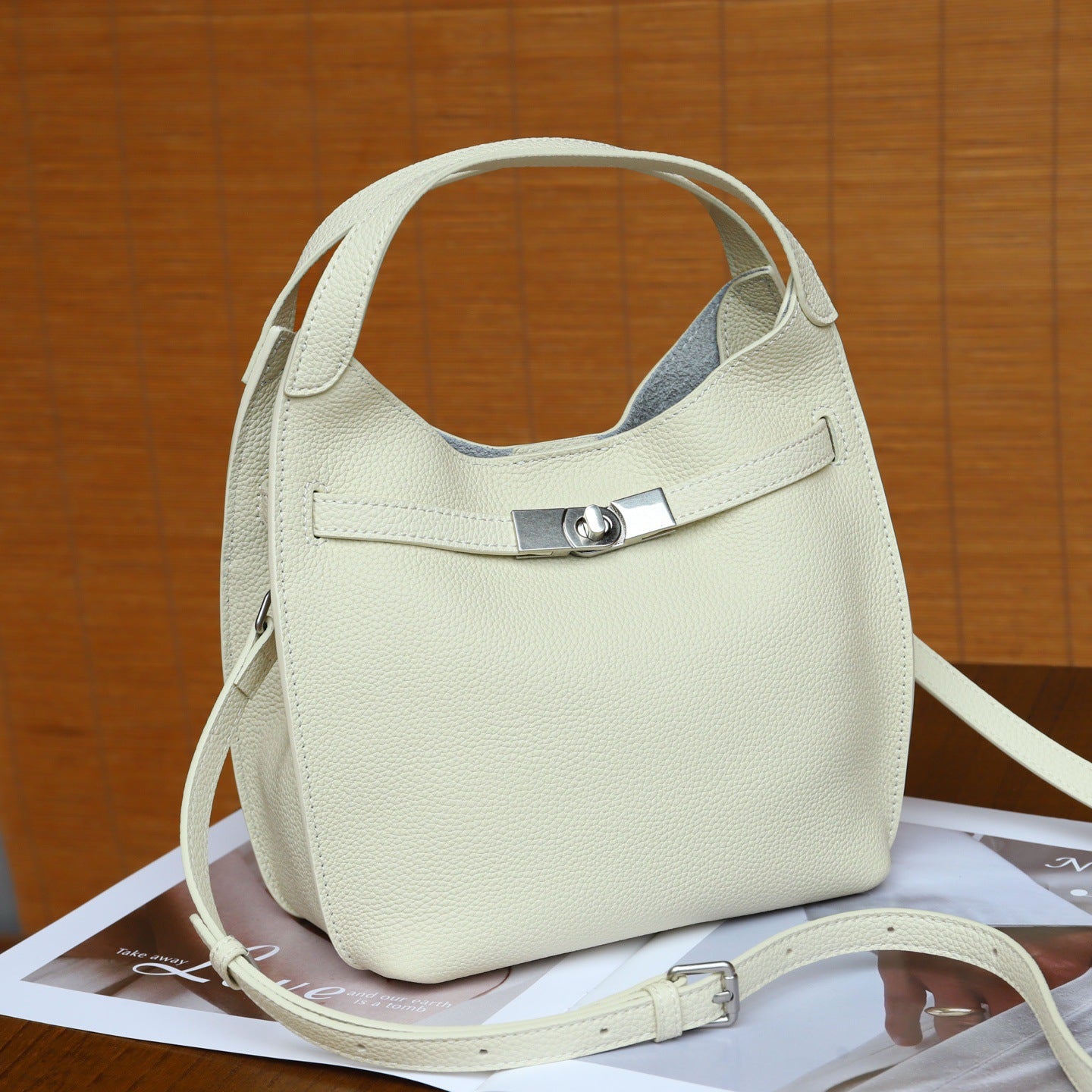 Women's First Layer Cowhide Kelly For Underarm Bag