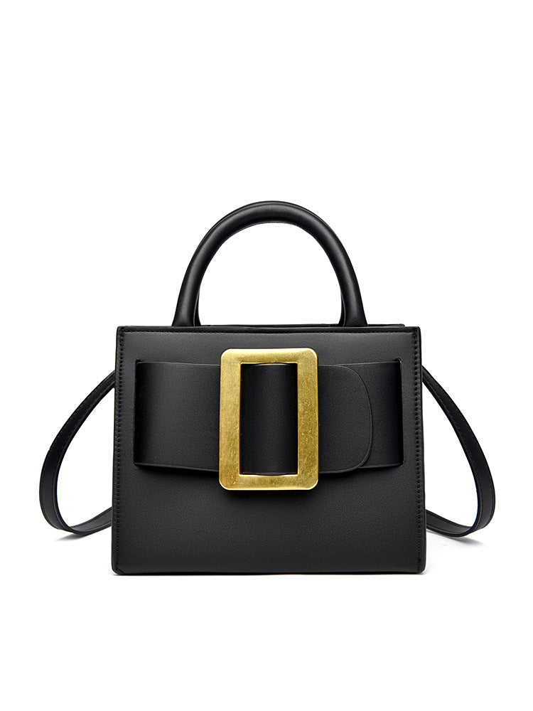 Design Large Button Bow Chain High-grade Portable Small Square Bags