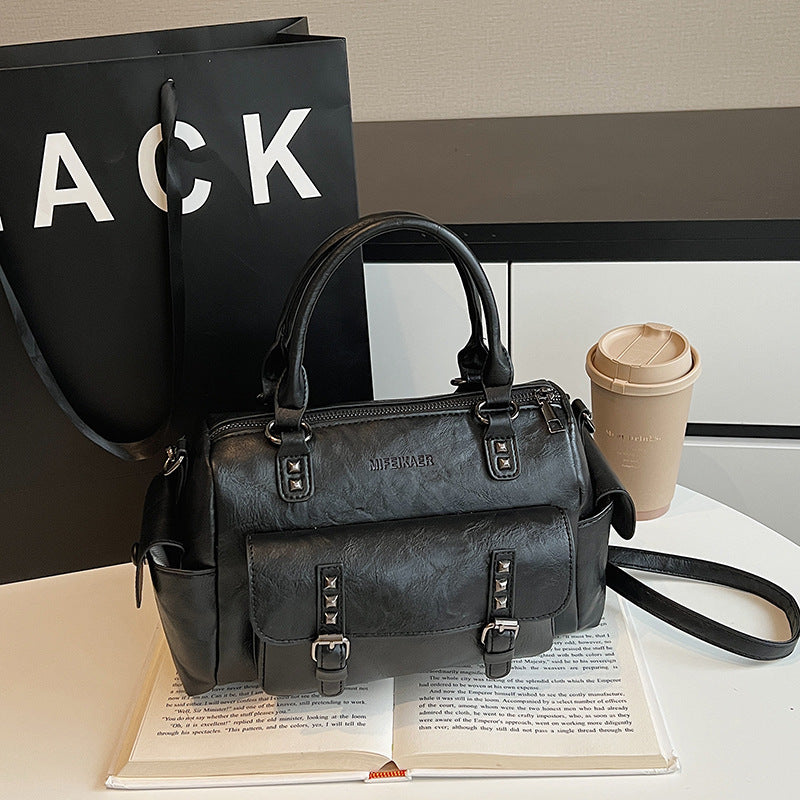 Women's Fashion Large Capacity Retro High Sense Women's Messenger Bag