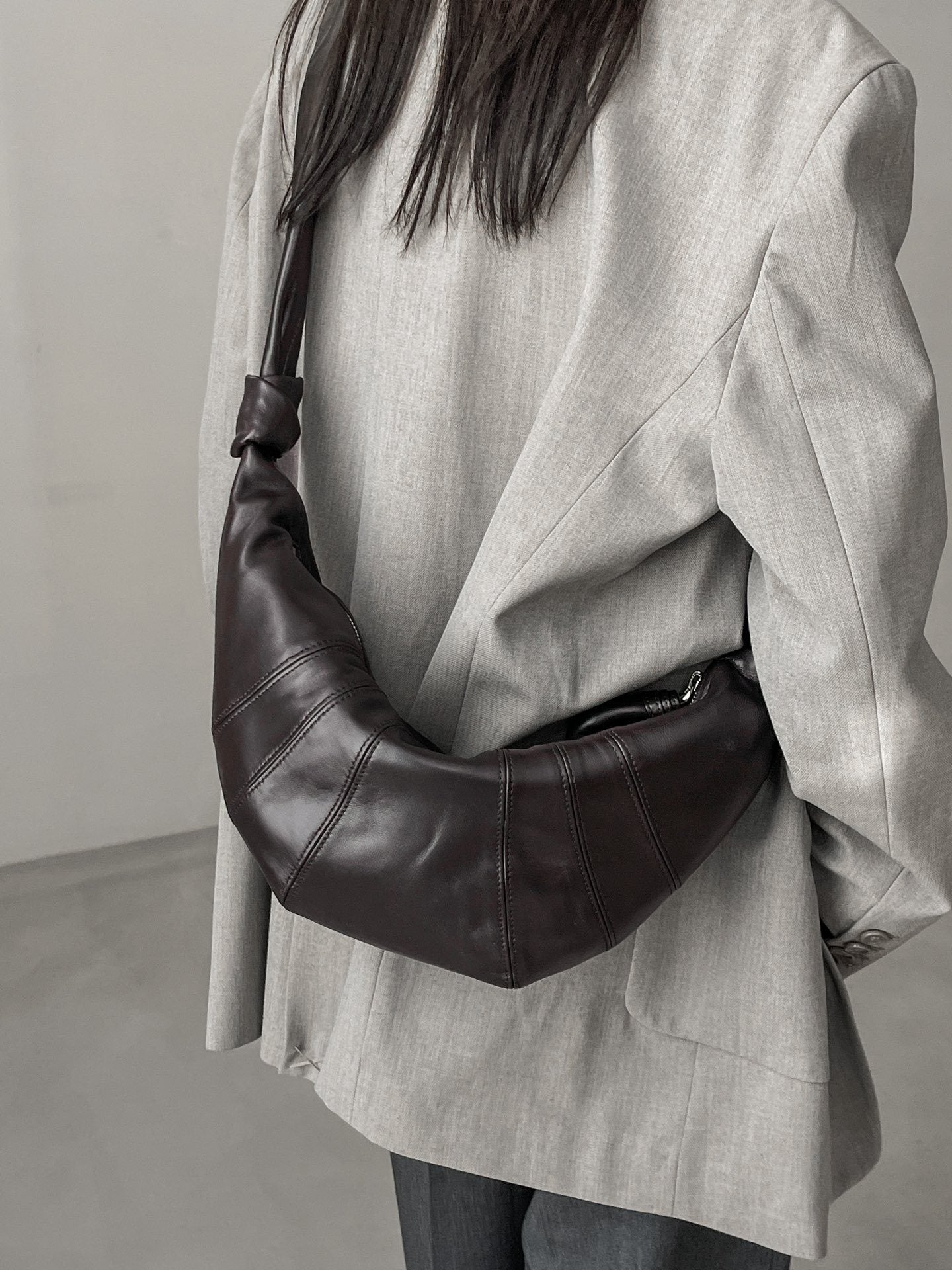 Sheepskin Croissant Genuine Leather Tribute Claw Bags