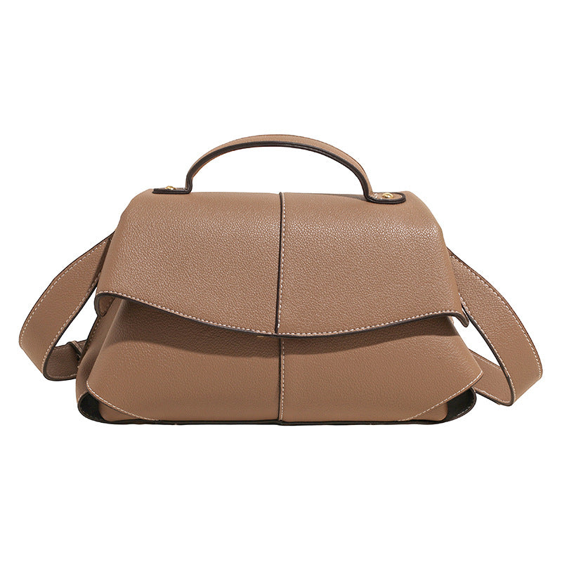Women's Niche Smile Pleated Fashion Hand Large Bags