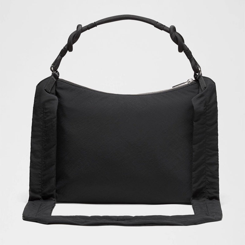 Underarm Drawstring Ruffle Fashion Commuter Dumplings Women's Messenger Bag