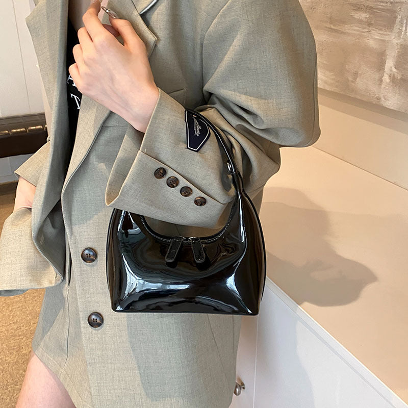 Women's Minority Fashion Glossy Textured Banquet Simple Women's Messenger Bag