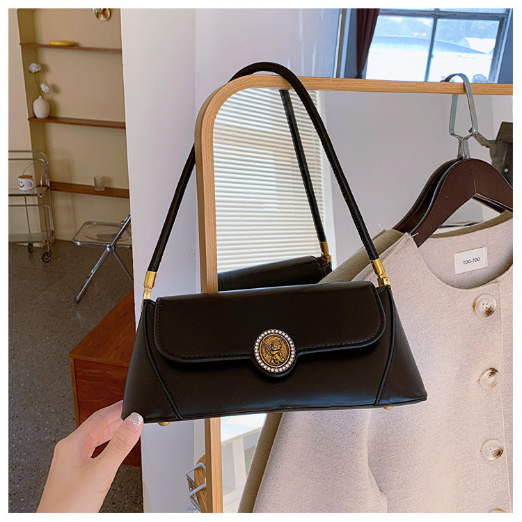 Women's Baguette Advanced Texture Underarm Retro Minority Women's Shoulder Bag