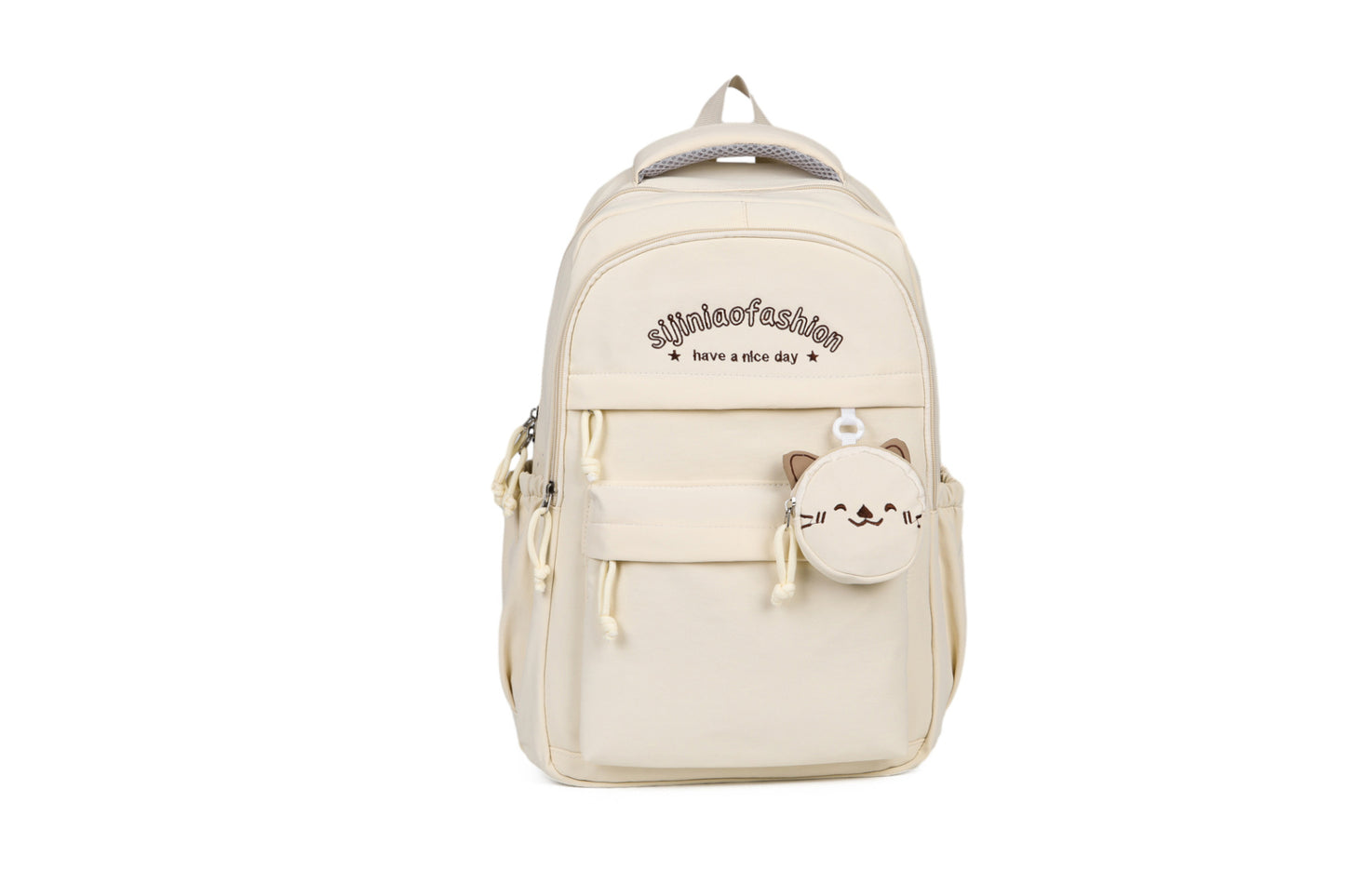 Junior's Female College Solid Color Large Capacity Class Women's Backpack