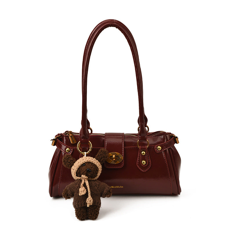 Women's Baguette For Winter Advanced Texture Light Luxury Women's Shoulder Bag