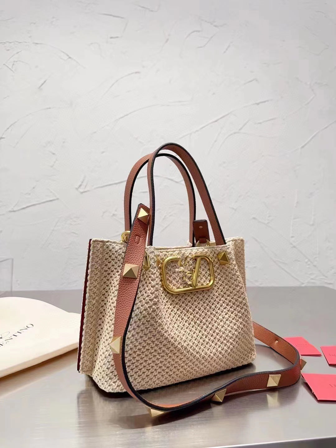 Women's Raffia Woven Portable Holiday Leisure Beach Bags