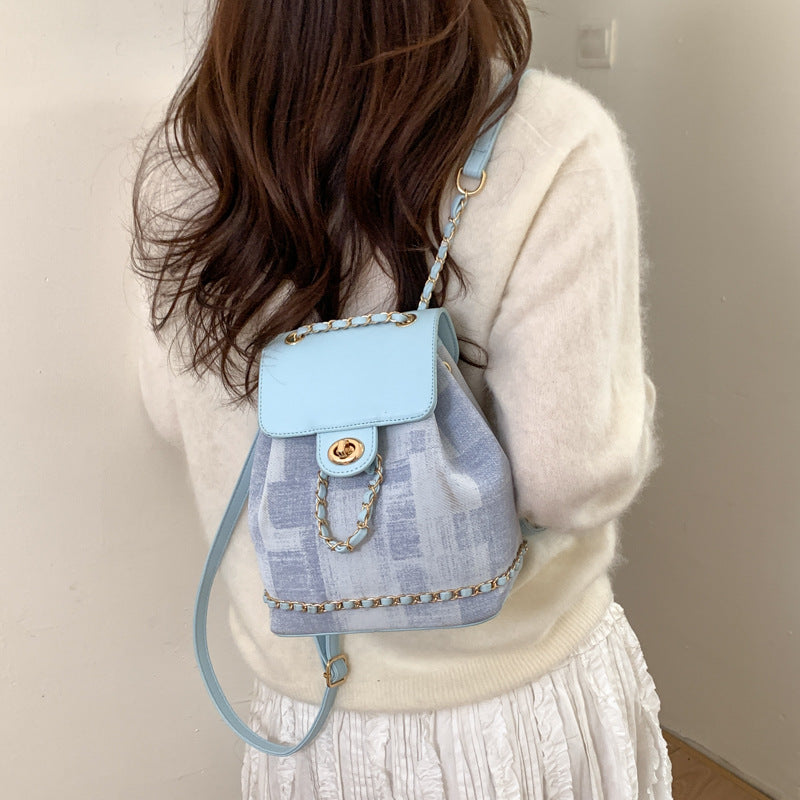 Women's High-grade Niche Chain Spring Fashion Daily Backpacks