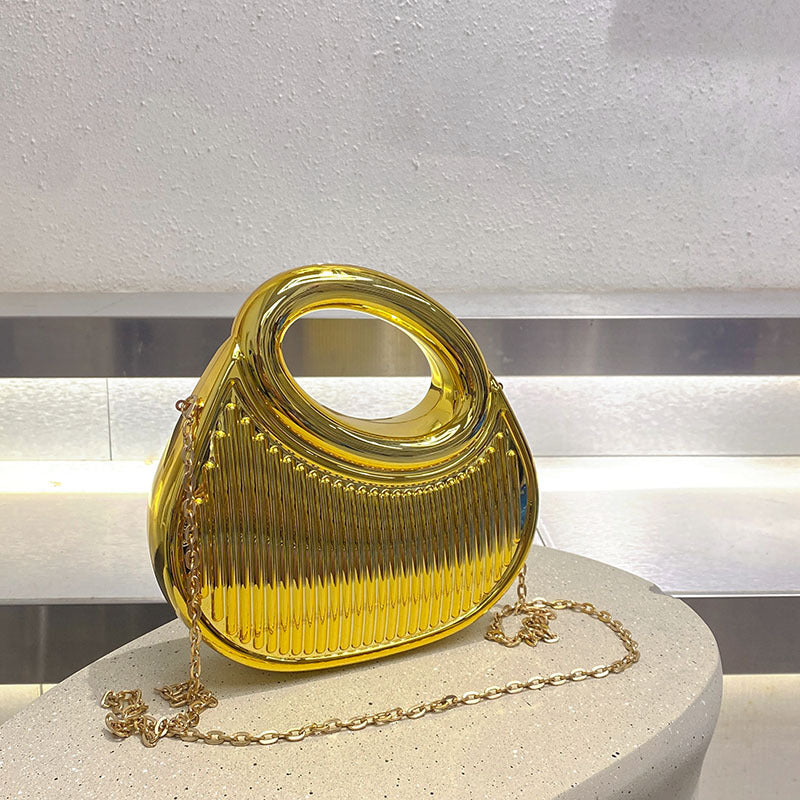 New Acrylic Fashion Dinner Box Irregular Women's Handbag