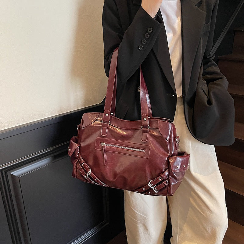 Women's Retro High-grade Large Capacity For Simple Tote Bags