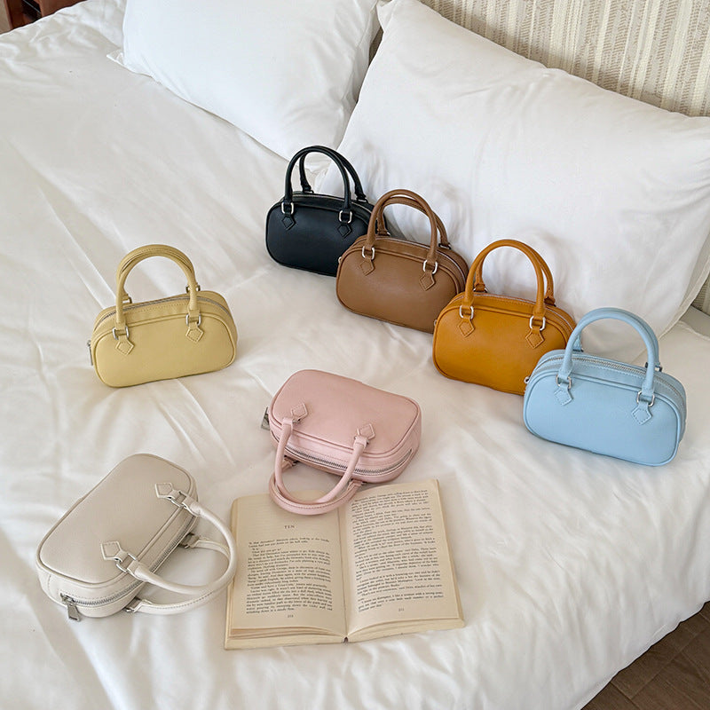 Women's Design Korean Simple Elegant Hand Holding Pillow High-grade Small Square Bags
