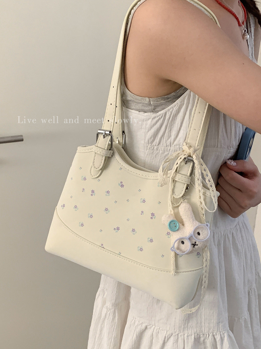 Women's Korean Style Summer Large Capacity Simple Printed Bags