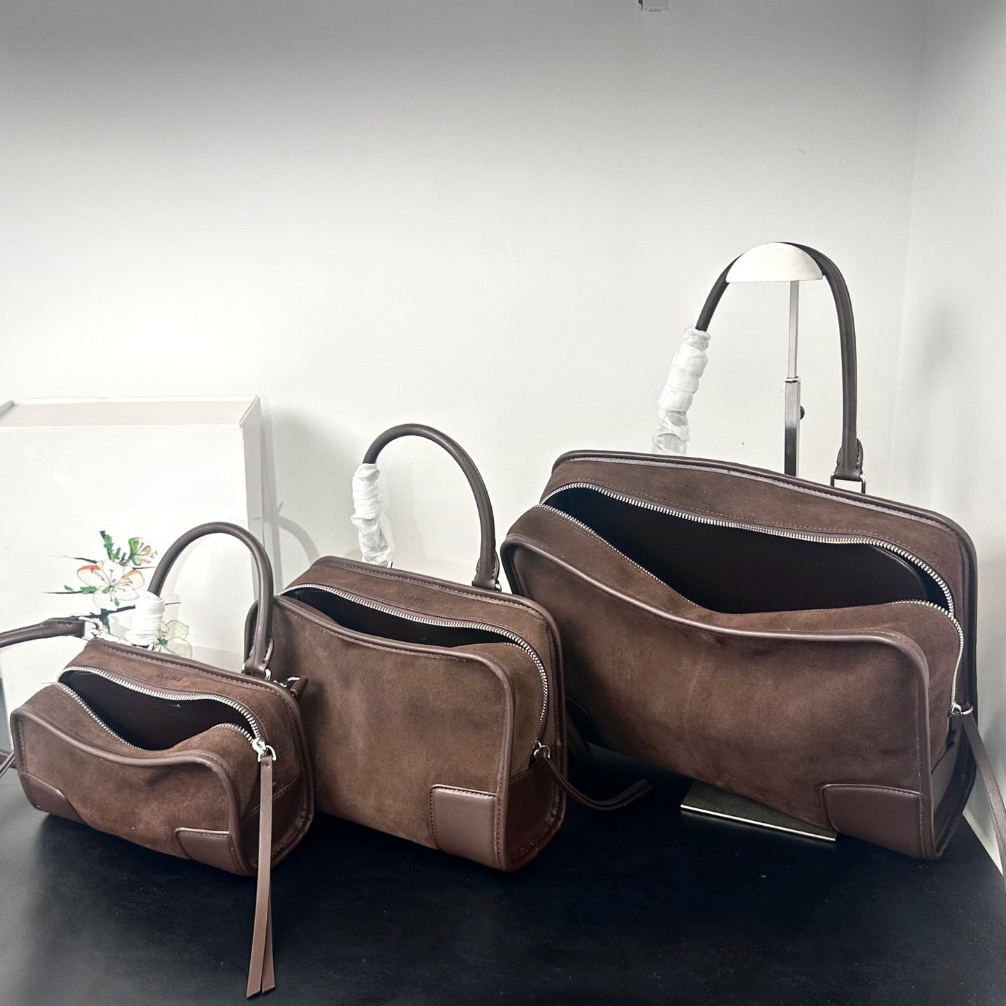 Women's Bowling Retro Frosted Leather Large Capacity Tote Bag