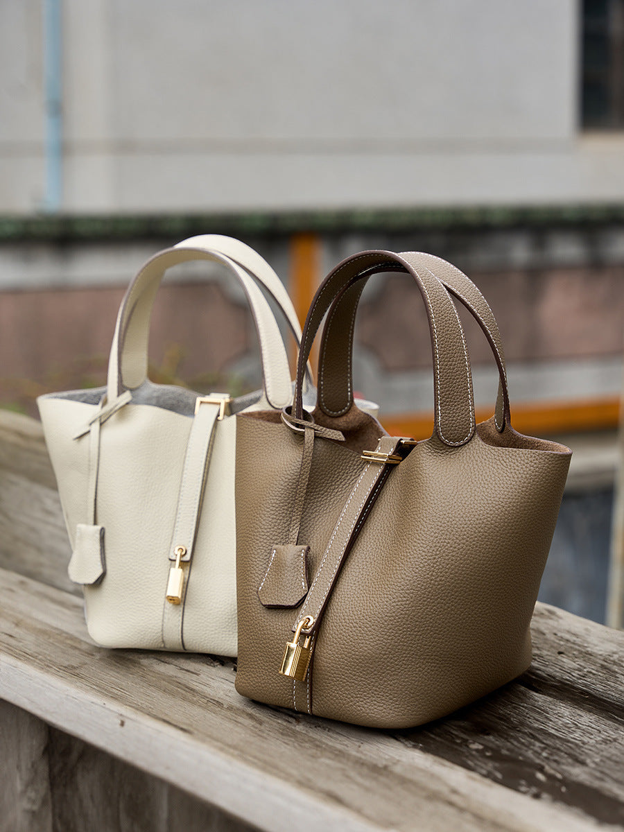 Women's Basket Genuine Leather Mummy Bridal Wedding High Women's Handbag