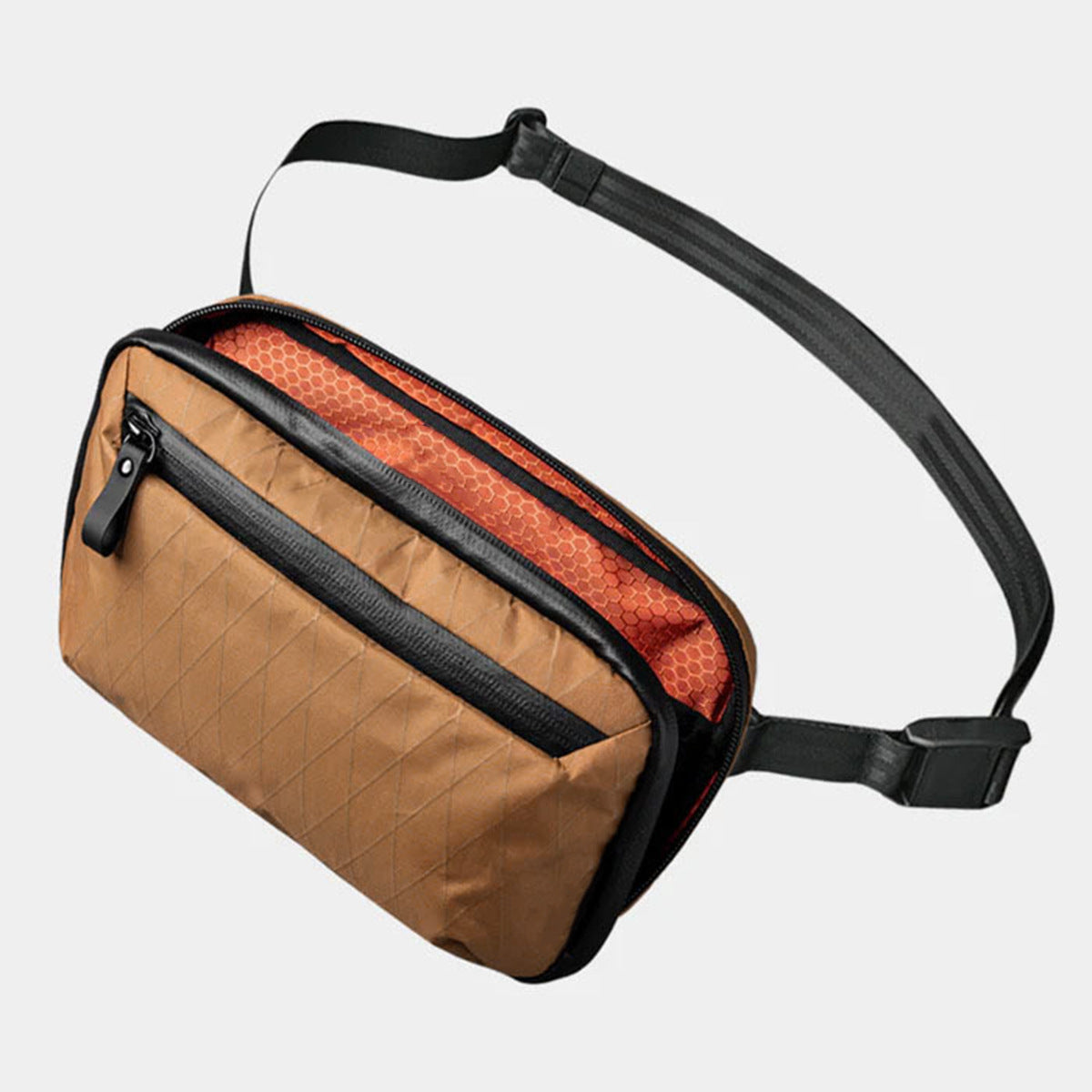 Multifunctional Zipper Tooling Waterproof Rhombus Commuter Men's Messenger Bag