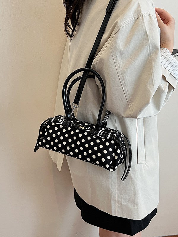 Women's Niche Polka Dot Top Handled Pillow Large Capacity Women's Shoulder Bag