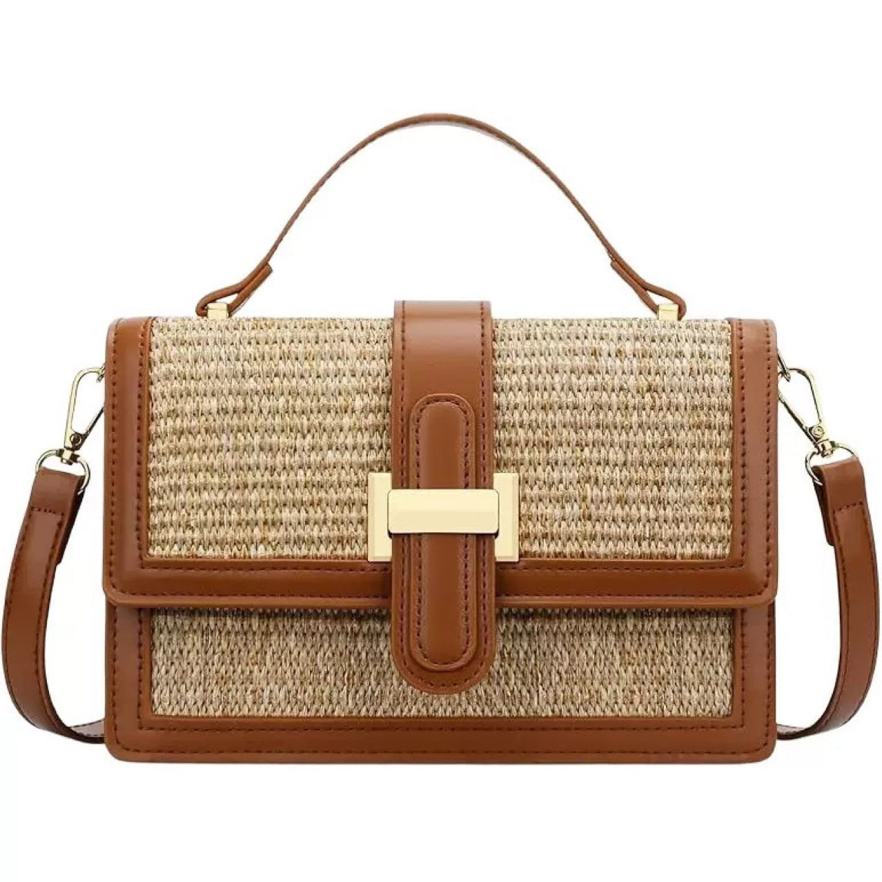 Charming Women's Woven Simple High-grade Beach Small Square Bags