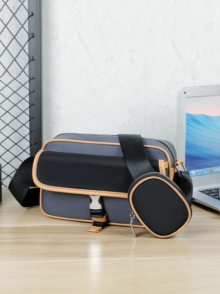 Men's Fashion Leisure Commute Large Capacity Versatile Men's Messenger Bag