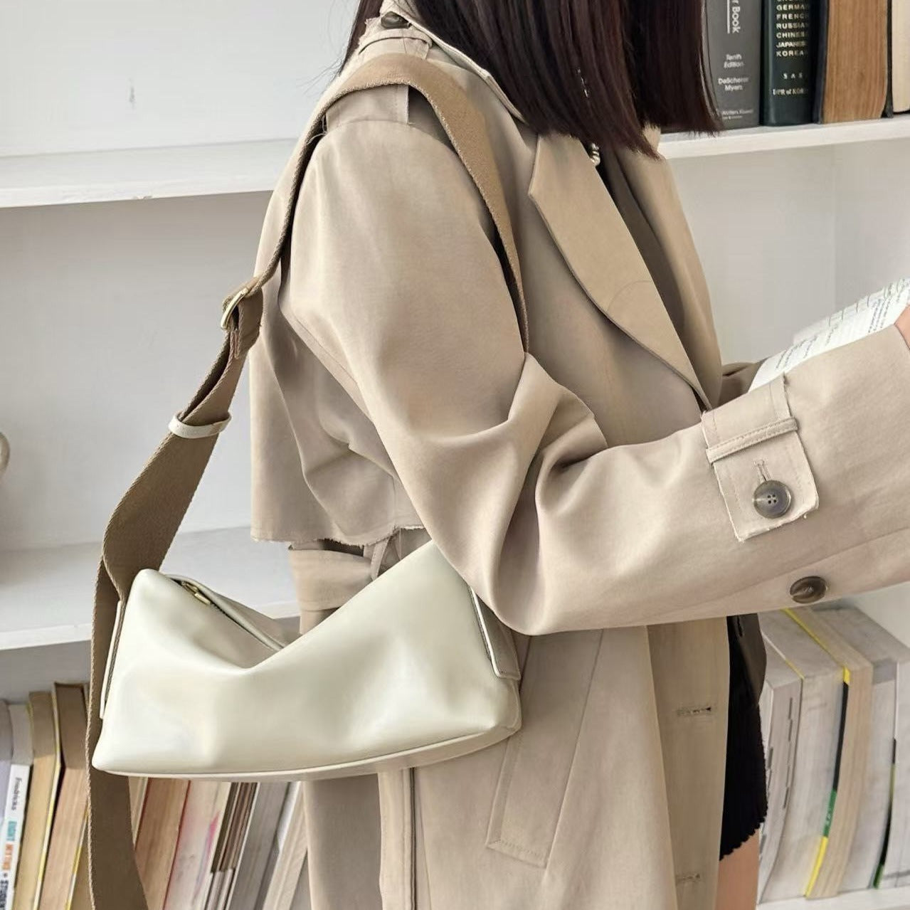 Women's Leather Commute High Sense Niche Design Women's Shoulder Bag