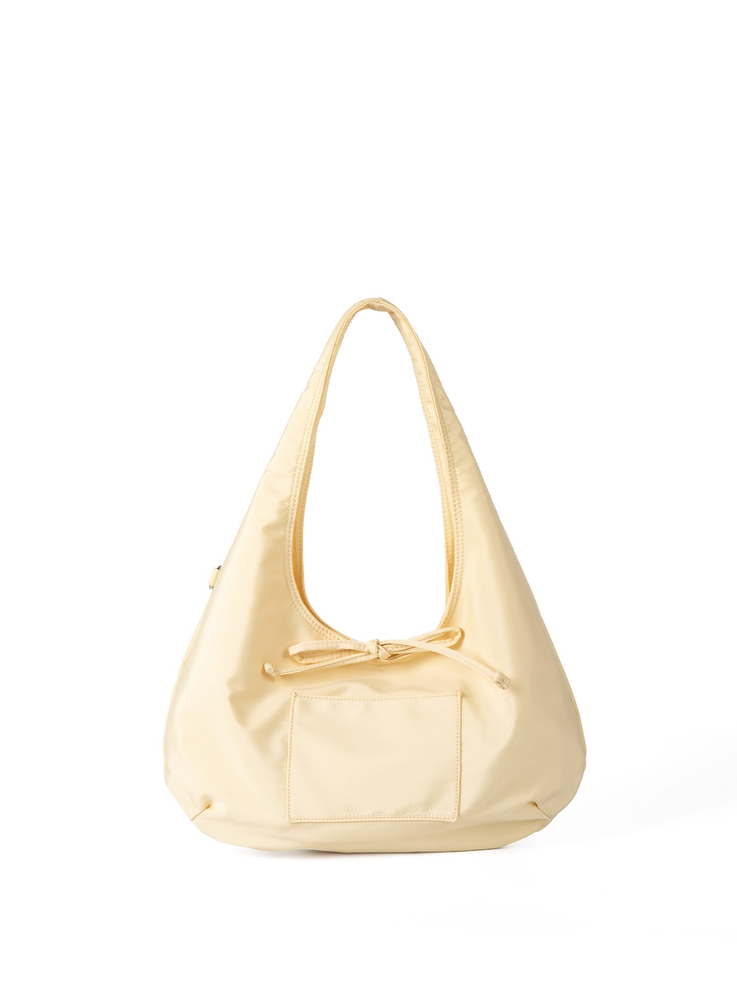 Women's Simple Lightweight Bow Korean Nylon Portable Underarm Bag