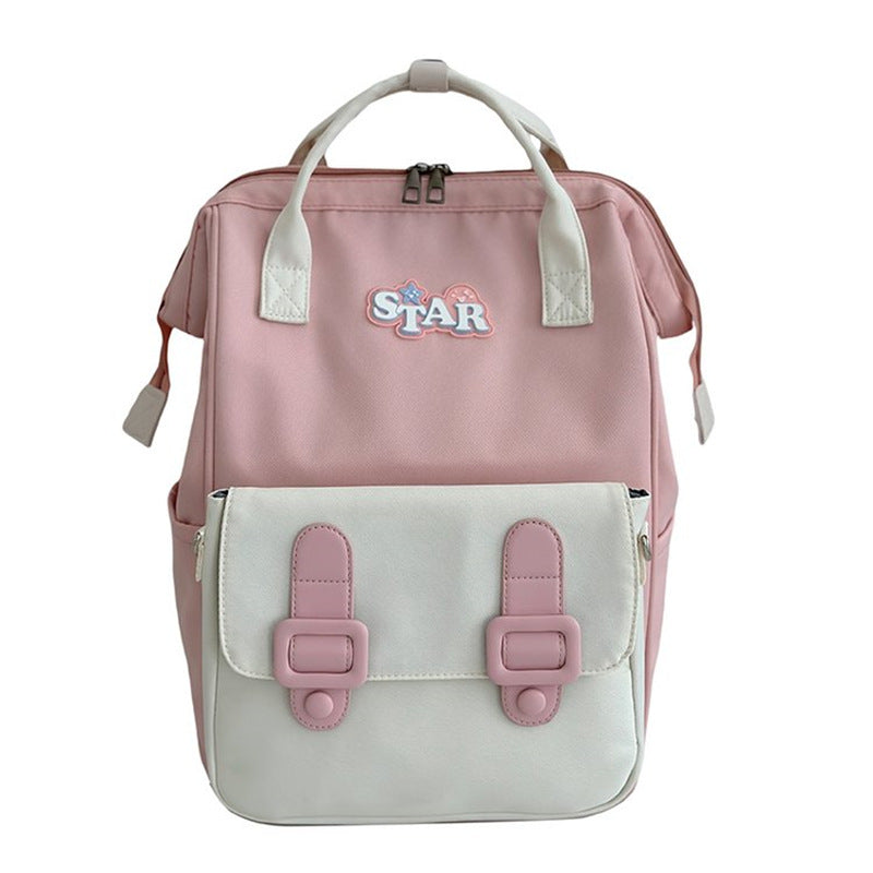 Junior High Female Large Capacity Primary Leisure Backpack