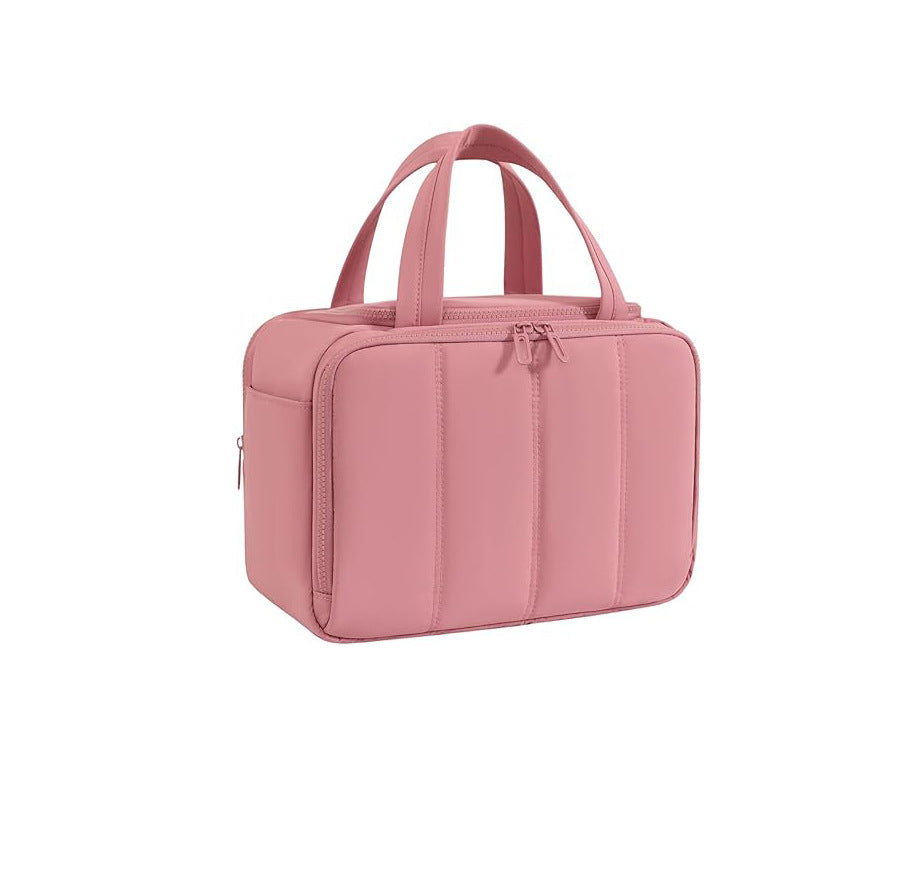 Large Capacity Lightweight Opening Wash Quilted Bags