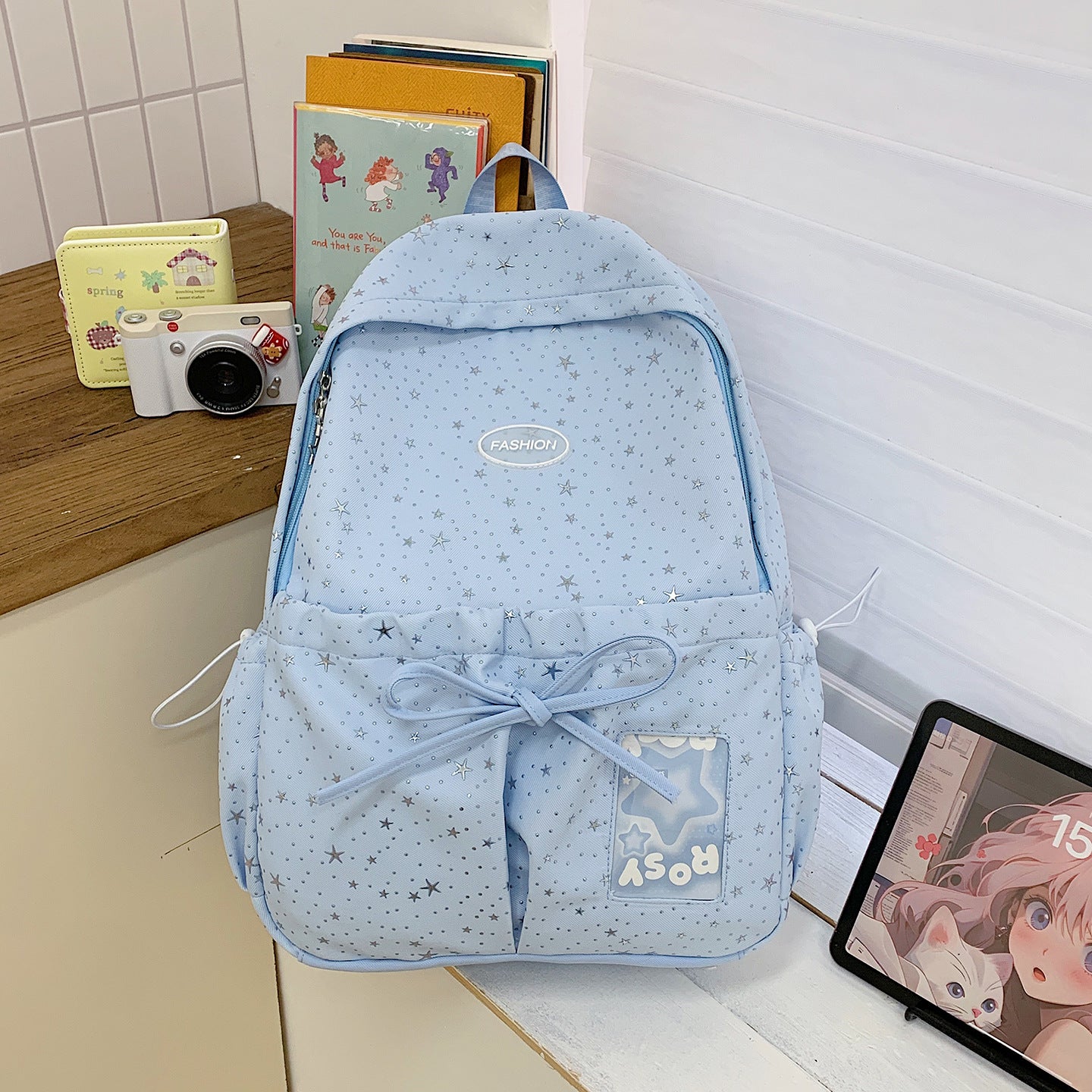 Artistic Polka Dot Junior Senior High Good-looking Leisure Backpack