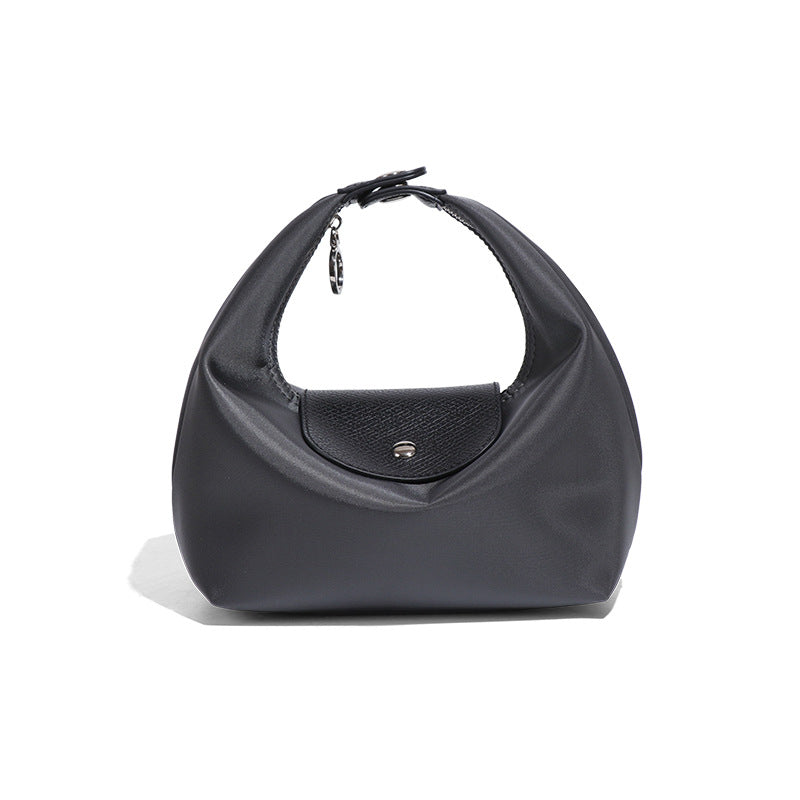 French Style Nylon Hand Carrying Lunch Box Waterproof Scratch Resistant Women's Handbag