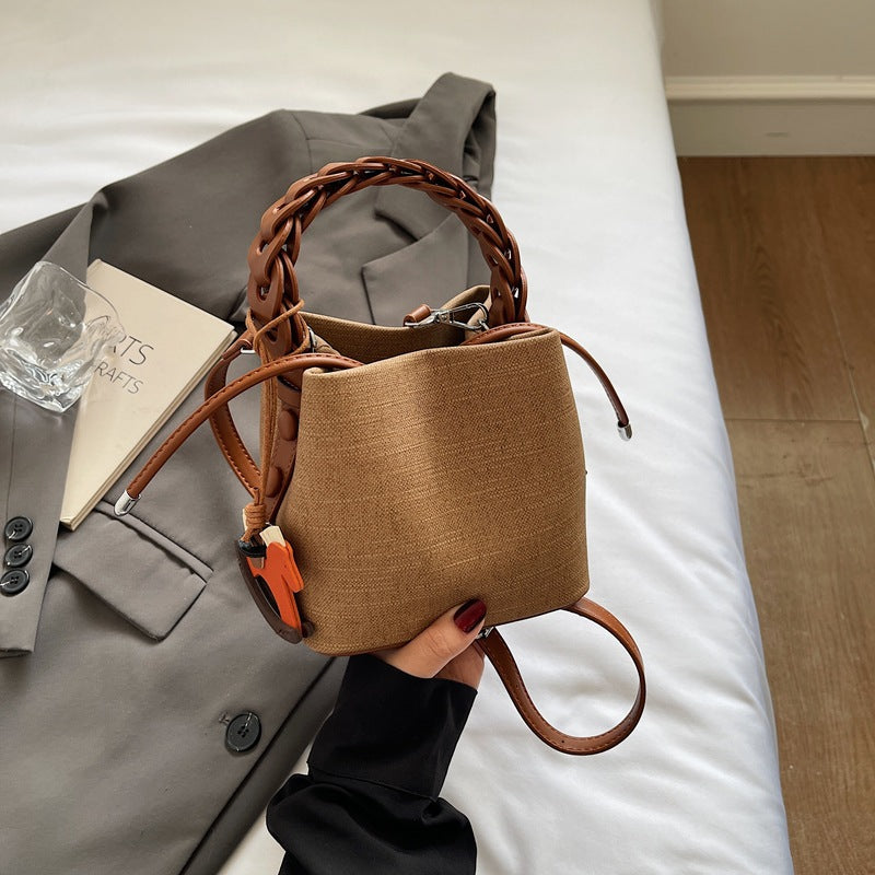 Niche Summer Retro Simple Western Style Portable Vegetable Bags