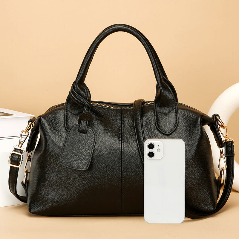 Women's High-grade Elegant Boston Portable Straight Bags
