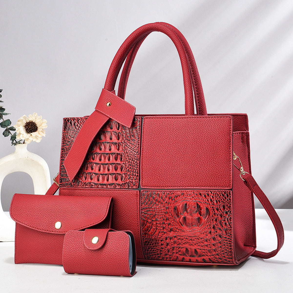 Women's Large Capacity Fashion Elegant Lady Splicing Women's Handbag