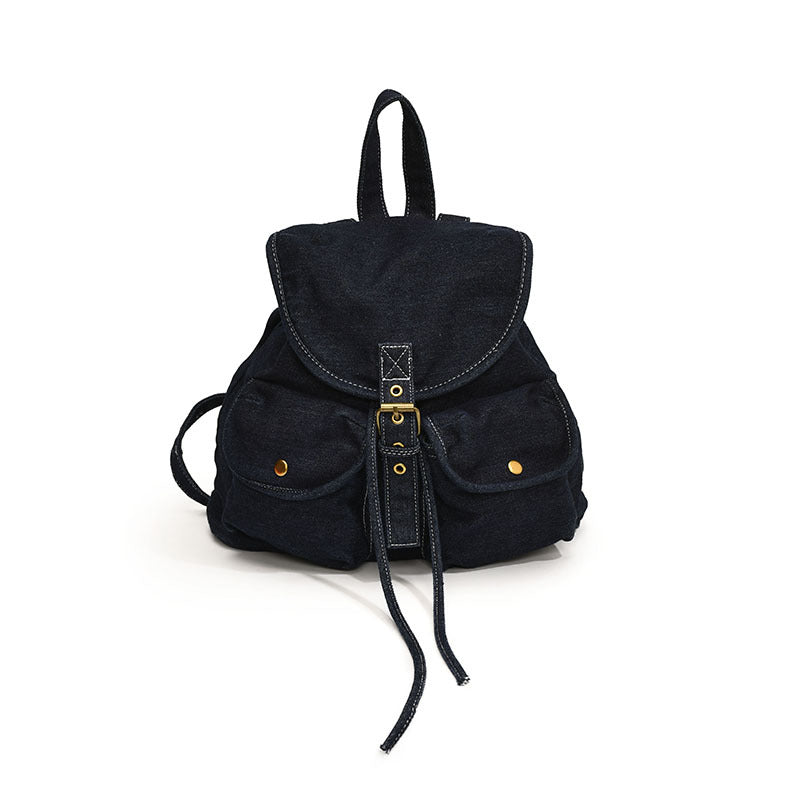 Women's Korean Style Denim Large Capacity Portable Backpacks