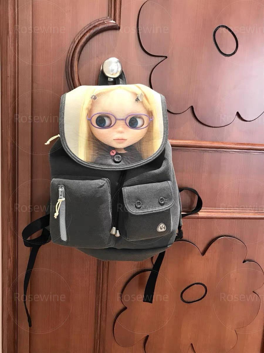 Cute Cartoon Doll For Early Spring Leisure Backpack